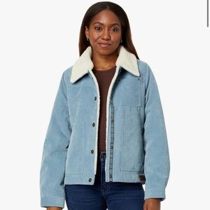 NEW Pendleton Wind River Blue Corduroy Trucker Jacket Sherpa Collar Size Large